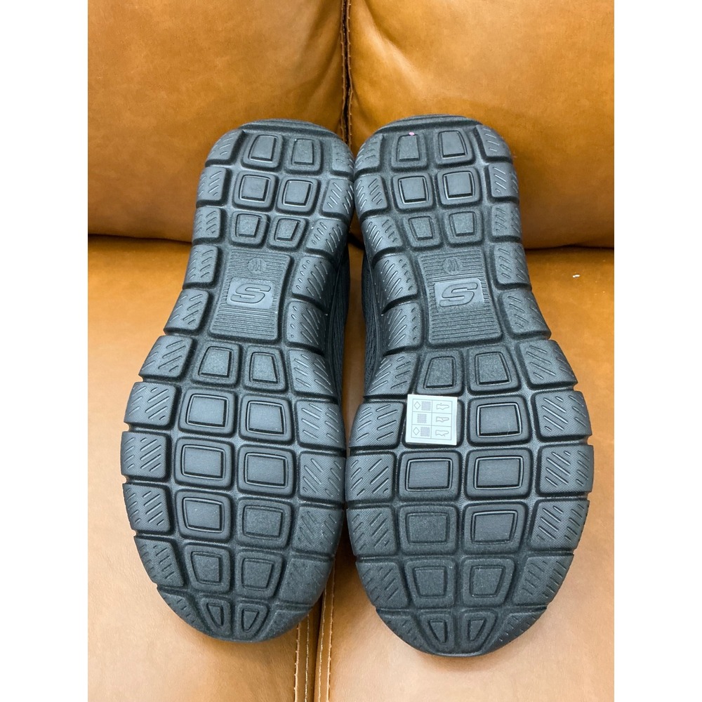 Skechers Sport Memory Foam Shoes Mens 10 Black New Lightweight Mesh Sneakers - Picture 4 of 11